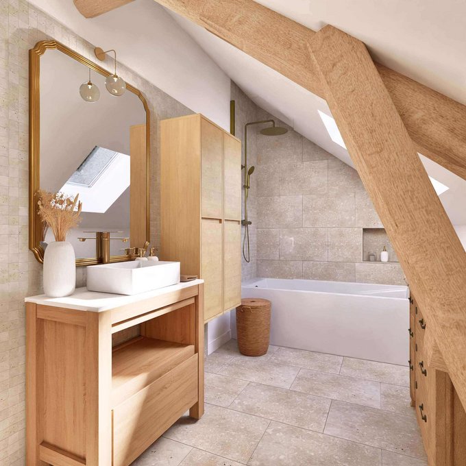 Salle de bain sous combles